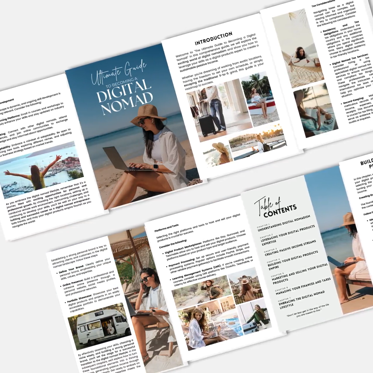 Digital Nomad Guide + 5 Free Bonuses (PLR & MRR Included)
