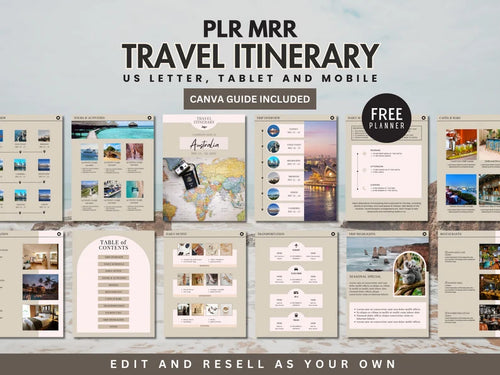 Ultimate Travel Planner (35 Pages) + 5 FREE Exclusive Bonuses – Plan Smarter, Travel Easier!